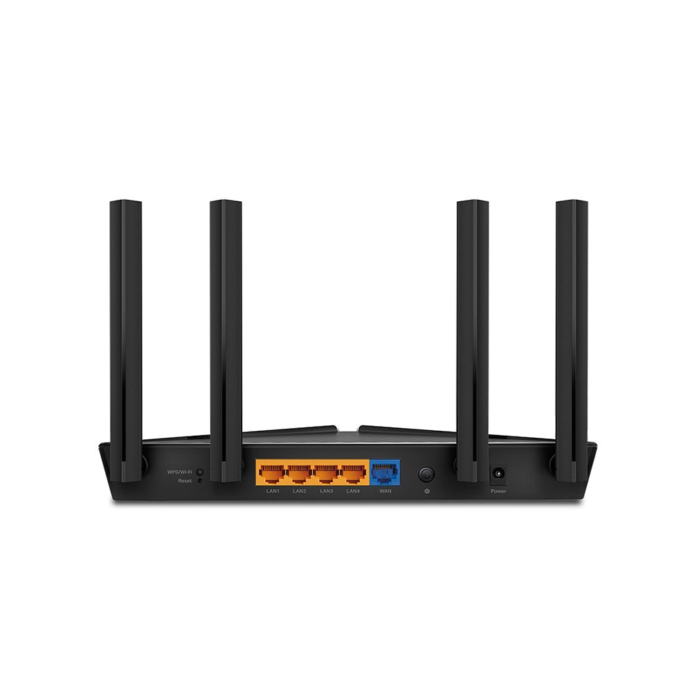 TP-Link Archer AX23 AX1800 Dual Band Gigabit Wi-Fi 6 Router with Next-Gen Platform, 1201Mbps at 5GHz, 574Mbps at 2.4GHz, Dual-Core CPU, 4 Gigabit LAN Ports, OFDMA, Access Point Mode, IPv6 Supported, Beamforming, VPN Server, OneMesh