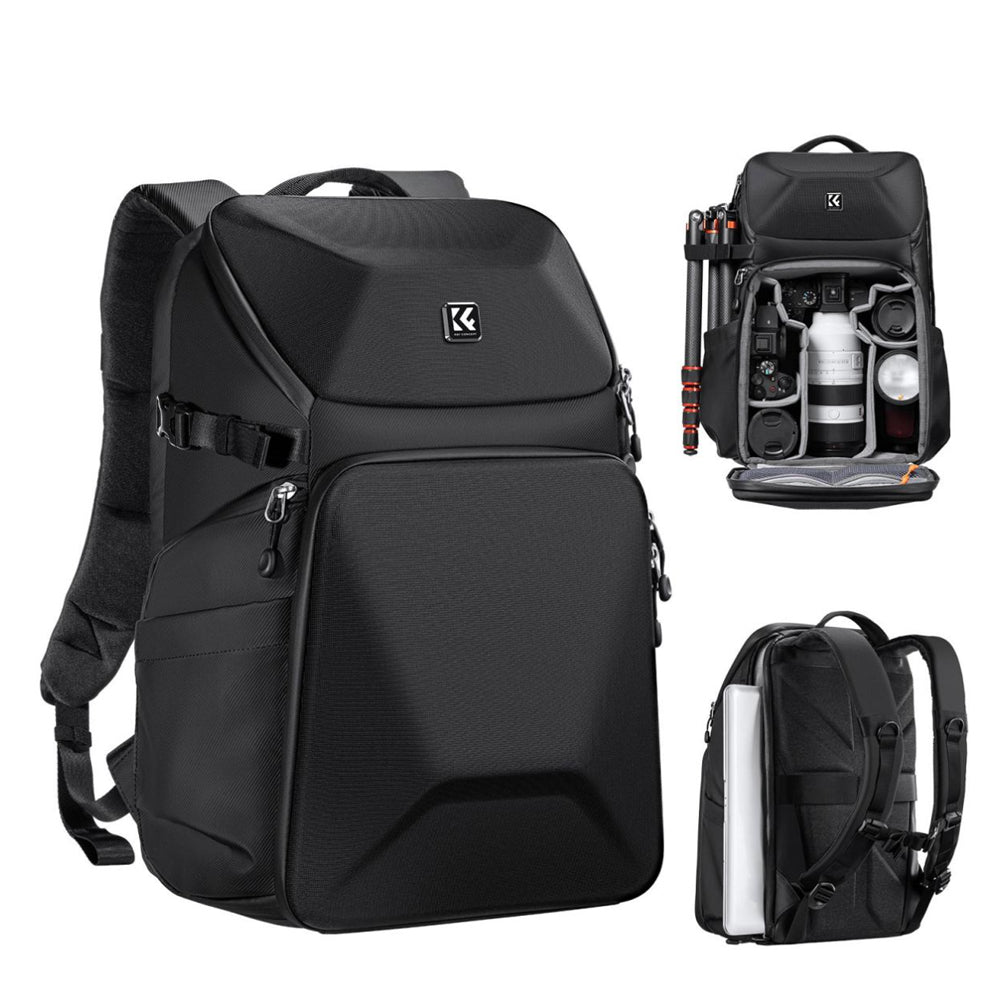 K&F Concept Beta 20L Medium Hard Shell Photography Digital Camera Backpack Bag with 15 inch Laptop Compartment & Rain Cover for DSLR, Mirrorless Camera, Lens, Tablet, iPad, MacBook, Drone, DJI, Canon, Nikon, Panasonic, Fujifilm | KF13-144