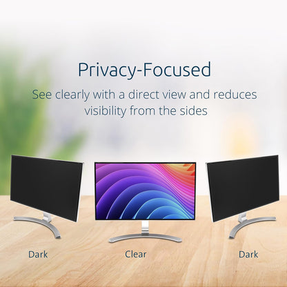 ArgoX 3-Side Magnetic Strip Privacy Screen Protector for Universal Monitors, Anti-Glare, Anti-Scratch, 21.5″–27″