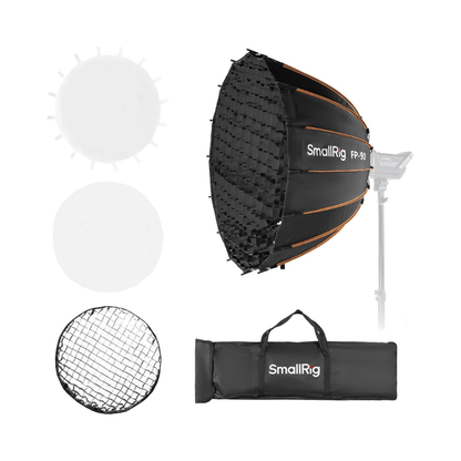 SmallRig FP-90 / FP-60 Quick Setup Folding Parabolic Softbox, Dual Diffuser Cloth | 5395 | 5396