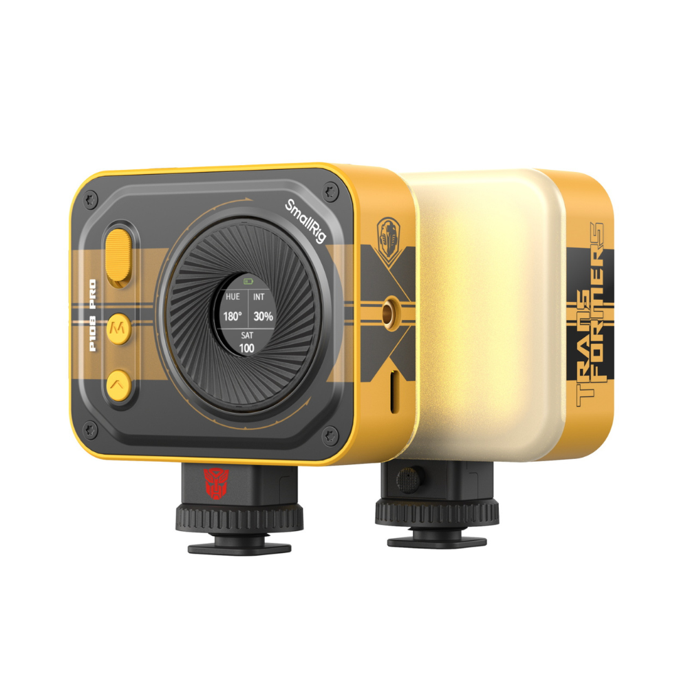 SmallRig x Transformers Vibe P108 Pro Mini LED Video Light (BumbleBee Edition)