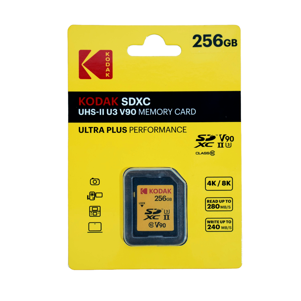 KODAK 1TB 512GB 256GB Ultra Plus Performance UHS-II U3 V90 SDXC Memory Card