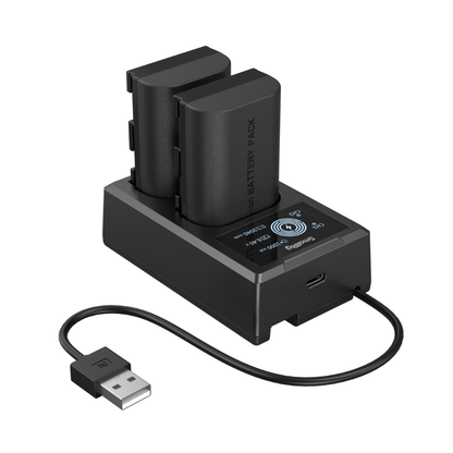 SmallRig LP-E6P 2x Camera Battery with Dual Charging Kit