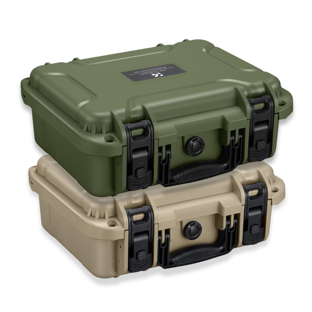 K&F Concept Waterproof Hard Case for Camera | Green, Khaki