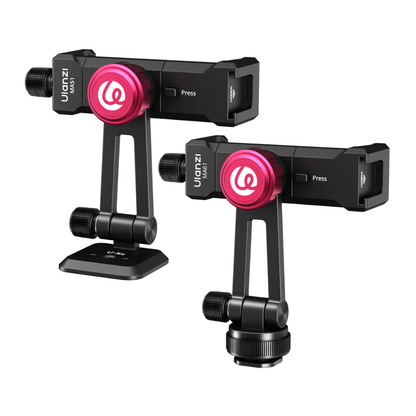 Ulanzi MA61 / MA51 Quick Clip Phone Holder Smartphone Clamp with Locking Cold Shoe Base / UKA QR Quick Release Plate