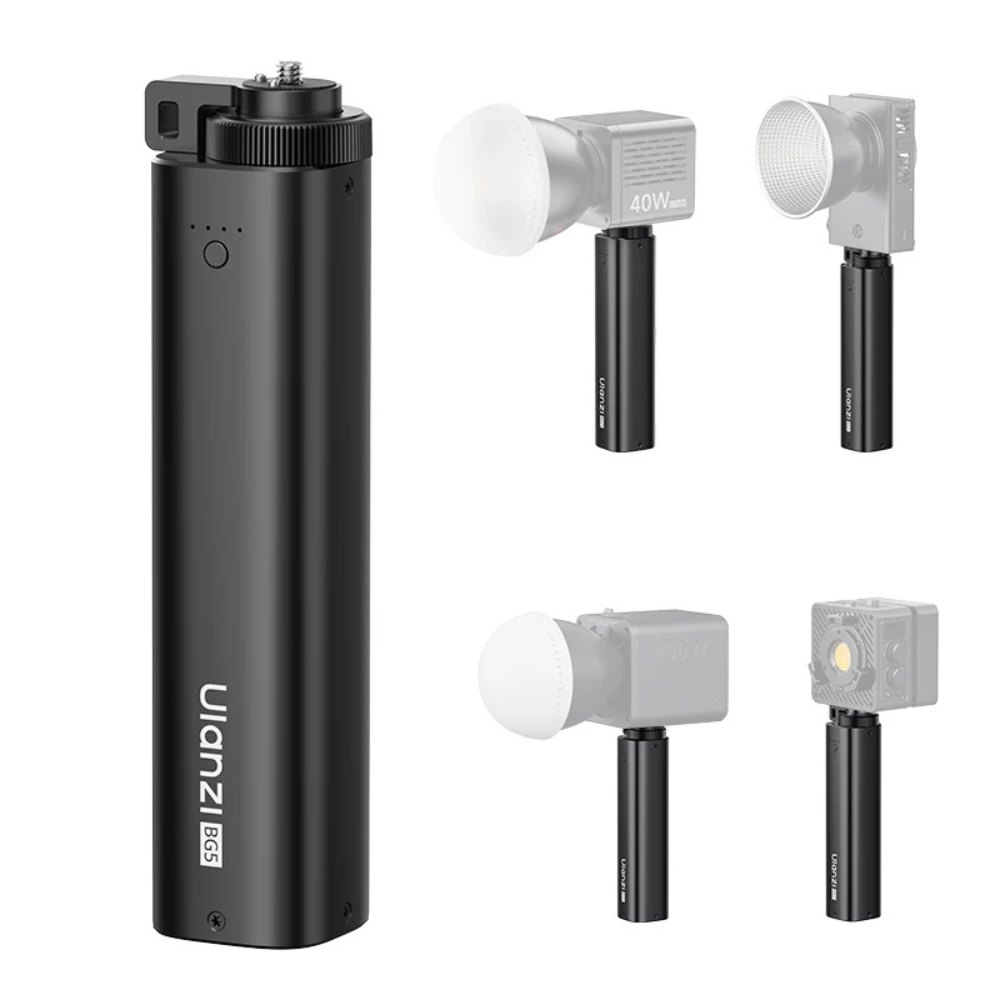 Ulanzi BG5 Handheld Battery Grip 92.16Wh 6400mah Capacity 100W USB-C Fast Charging Power Bank