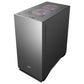 darkFlash DLM22 Mid-Tower Micro-ATX PC Case with Fine Ventilation, Hinge-Connected Tempered Glass Side Panel, 3 Drive Slots, 4 PCIe Expansion Slots, USB 3.0 Ready (Black)