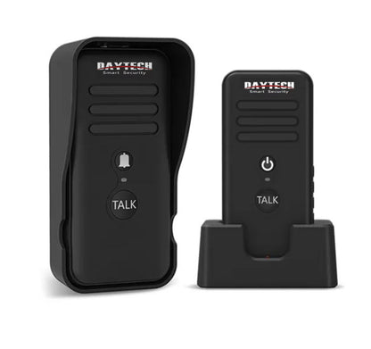 DAYTECH Wireless Intercom Doorbell Waterproof 3000 ft Long Range Two-Way Transmission with 2500mAh Rechargeable Battery, Adjustable Volume, 14 Chimes for Office, House, Hotel, Apartment | HI03US1-1