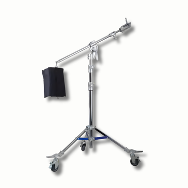 Dearkol DM-8 Heavy Duty Adjustable Boom Arm Light Stand with Castor Wheels & Counterweight Sandbag