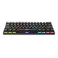 Delux KM36U Wired Mechanical Gaming Keyboard with 61 US Standard Keys, 12 RGB Backlit, Clicky Blue Switches Non-Swappable Keys, and Double Injection Keycaps