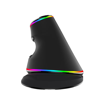 [CLEARANCE] Delux M618PLUS Wired Optical Ergonomic Vertical Mouse RGB Snail Bionic Structure with 4000 DPI, 6 Buttons, USB Interface for Windows XP/7/8/10
