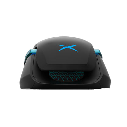 [CLEARANCE] Delux M627 PMW3389 RGB Wired / Wireless Ambidextrous Gaming Mouse with 16000 DPI, 8 Programmable Buttons, Detachable USB-C Input Cable, Side Wings, USB Receiver for Windows XP / 7 / 8 / 10