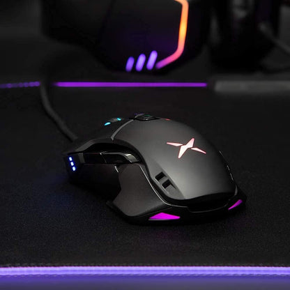 [CLEARANCE] Delux M629BU Wired Modular Ergonomic Gaming Mouse RGB with 7 Buttons, Up to 16000 DPI, Fully Programmable Buttons PMW3389