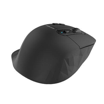 [CLEARANCE] Delux M912DB Wired / Wireless Bluetooth Optical Ergonomic Mouse 2.4GHz with OLED Screen, 4000 DPI, USB Receiver, 8 Programmable Buttons, Non-Slip Grip Rechargeable for Windows PC, Laptop, macOS