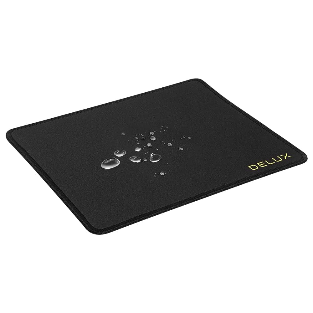 Delux MP56 Waterproof Mouse Pad with Anti-Slip, Anti-fray Stitching, Smooth Movement and Precision Tracking for Office, Laptop, and Gaming