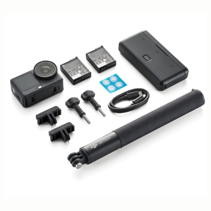 DJI Osmo Action 6 4K Action Camera Standard/Adventure Kit w/ 38MP 1/1.1″ Sensor f/2.0–f/4.0 Aperture