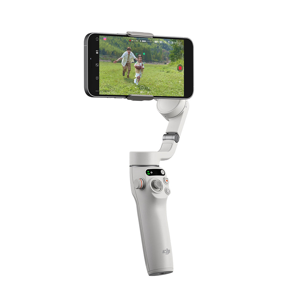 DJI OM6 Osmo Mobile 6 Smartphone Gimbal Stabilizer with ActiveTrack 6.0, 3-Axis Stabilization, Built-in Extension Rod, Control Gimbal/Phone with DJI Mimo App, Side Control Wheel, Time Lapse, Dynamic Zoon, Hyperlapse, and Panorama Modes