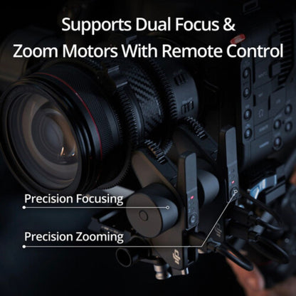 DJI Ronin RS 4 Pro Combo 3-Axis Camera Gimbal Stabilizer w/ Image Transmitter, Focus Pro Motor, LIDAR Focus, 4.5Kg Max Payload, Carbon Fiber Axis Arms 2nd Gen Auto Locks, 13Hr Operating Time & OLED Touchscreen Control for DSLR Mirrorless