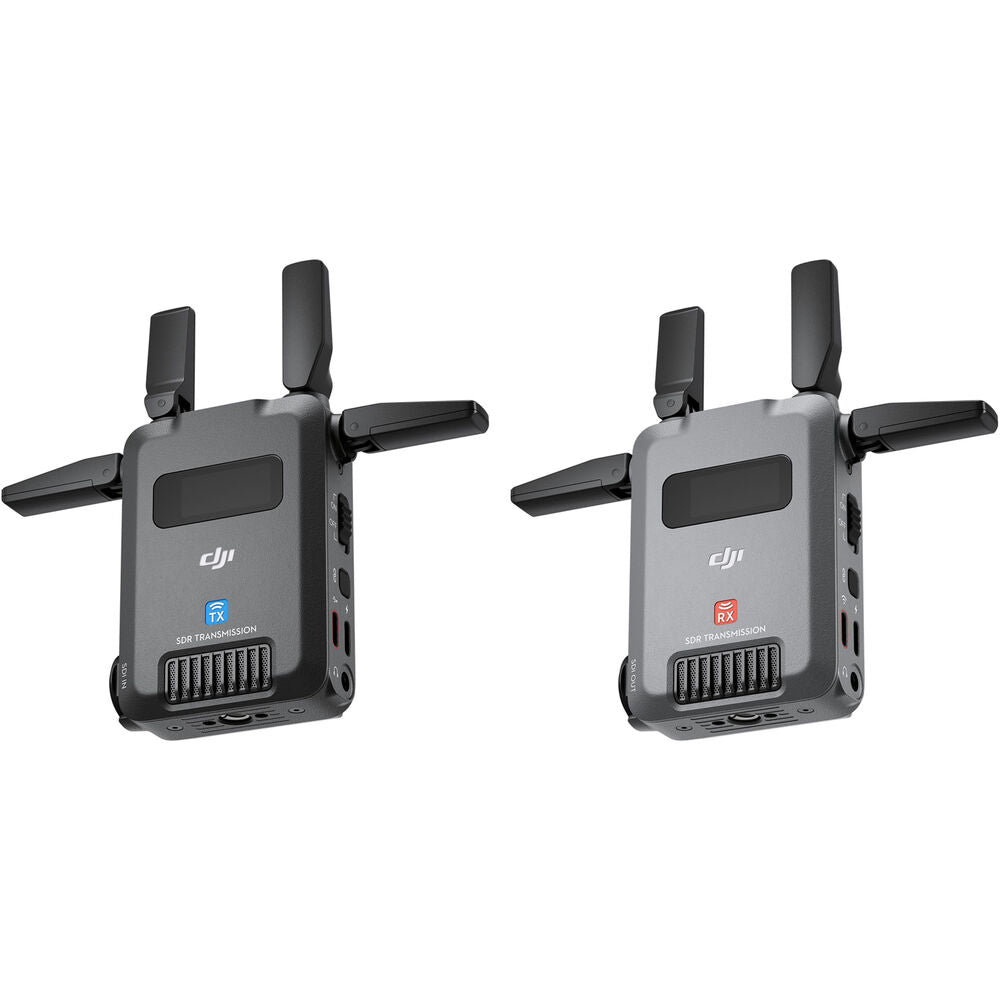 DJI SDR Transmission Combo Wireless Video Transmitter & Receiver System - Stable & Anti-Interference, 20Mbps High Bitrate, Wi-Fi Mode, Strong Penetration, Long Range Transmission, HDMI/SDI, USB-C Monitoring for Broadcasting & Filmmaking