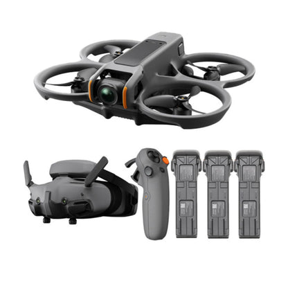 DJI AVATA 2 Fly More Combo (Single / Three Battery) 4K 60fps 46GB FPV Immersive Drone with 23 Minutes Max Flight Time, DJI O4 13Km Max Video Transmission, Easy ACRO, RTH, Turtle Mode and RockSteady / HorizonSteady Stabilization