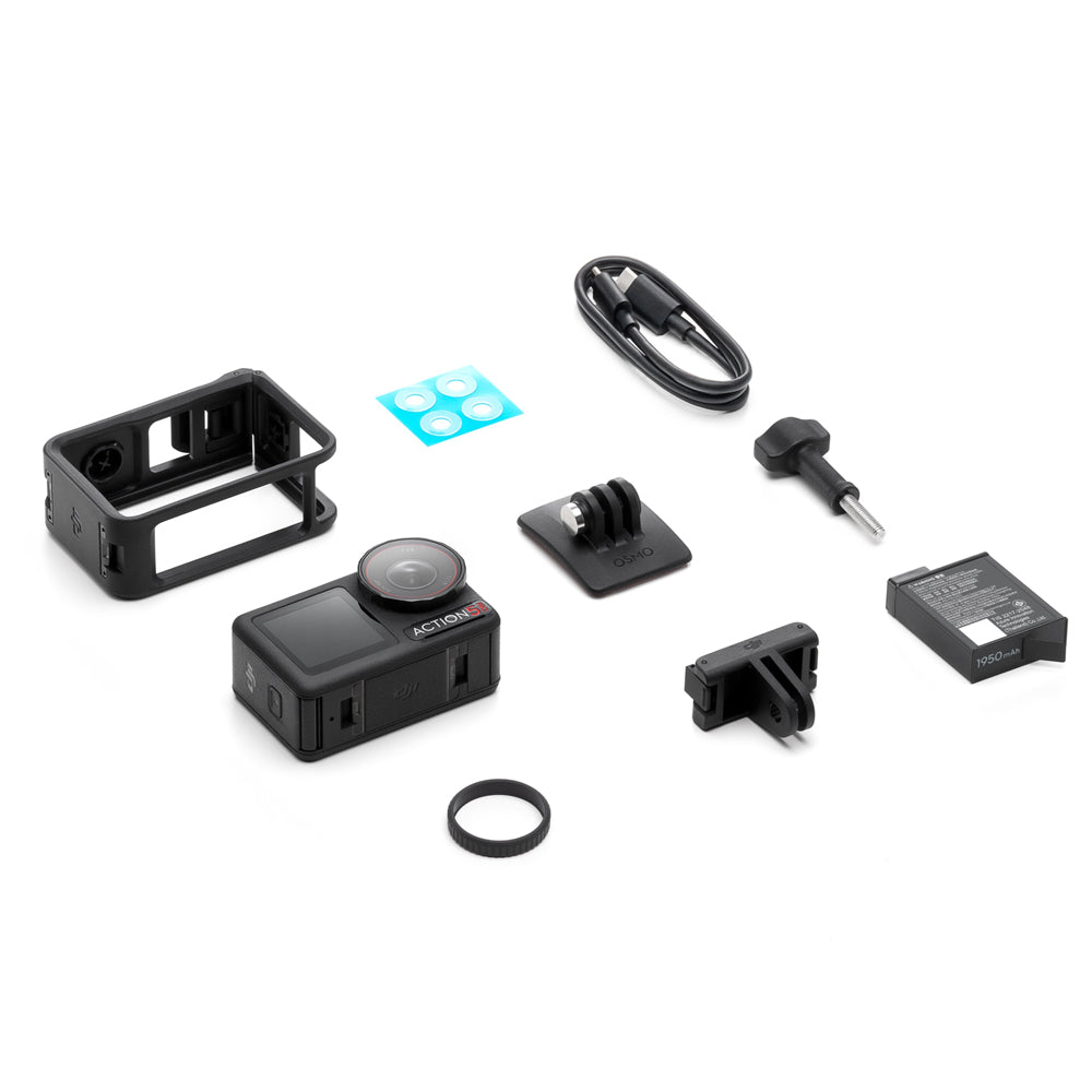 DJI Osmo Action 5 Pro Waterproof Action Camera - New Gen 1/1.3" Sensor, Subject Tracking, 4hrs Extended Battery Life, 155° Ultra-Wide FOV, 32x Slow Motion, High-Bright OLED Touchscreens, HorizonSteady 360°, Wireless Microphone Connection