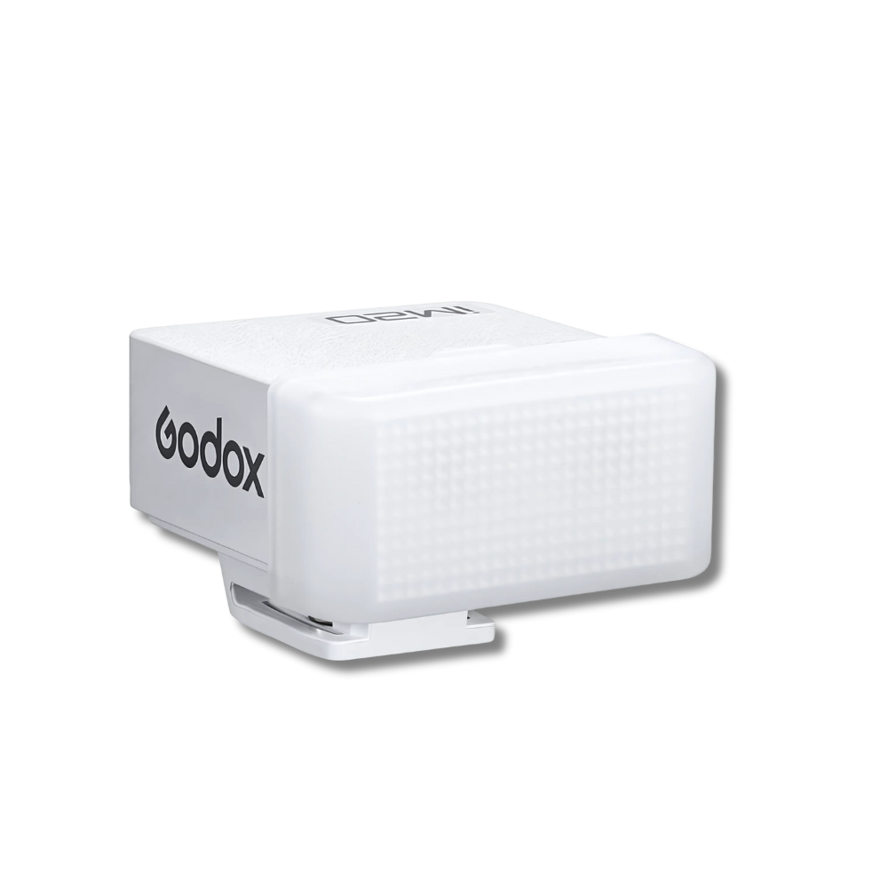 Godox Soft Light Diffuser for iM20 Portable Manual Mini Camera Flash with Quick Attachment Design and Easy Installation for Studio Lighting Accessory & Equipment - White