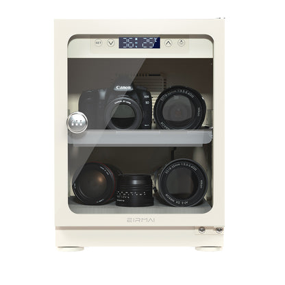 Eirmai 50 / 40 / 30 Liters Electronic Digital Dry Cabinet Dehumidifying Box with Automatic AI Smart Control for Cameras, Lenses Other Accessories | MRD-30M PRO MRD-45M PRO MRD-50M PRO