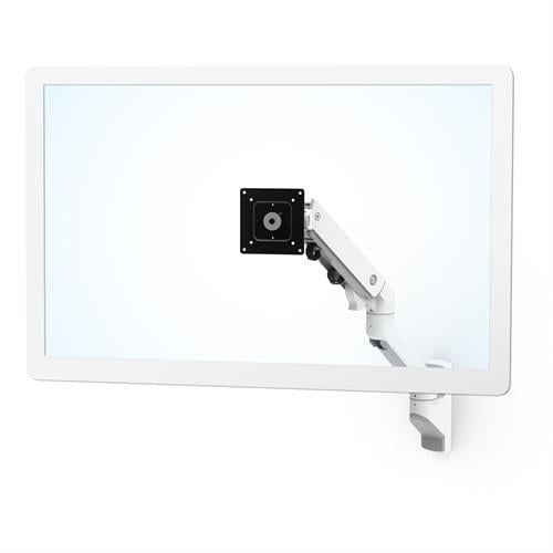 Ergotron HX Heavy Duty Wall Mount Monitor Arm for Up to 49-inch Desktop Monitor Display - White | 45-478-216