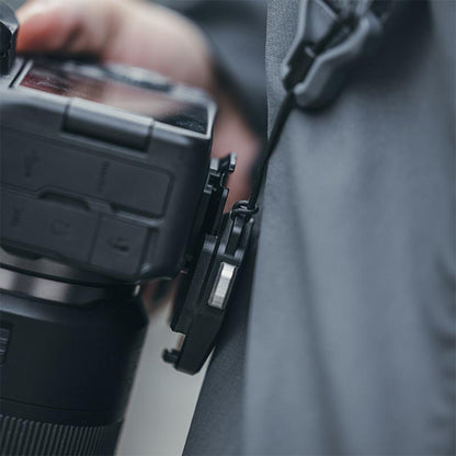 Falcam F38 QR Quick Release Backpack and Shoulder Strap Base and Plate Kit and Accessories with Anti Deflection and Non Slip Pad, Arca Compatible, Anti-Skid Gasket, 1/4"-20 and 3/8"-16 Screw Holes for DSLR Mirrorless Camera