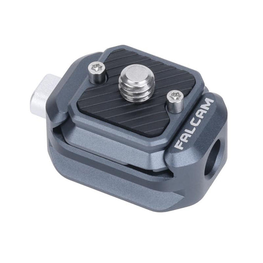 Falcam F22 QR Quick Release Plate + Thread Adapter Kit V2 with ARRI Positioning & 1/4-20" Threaded Hole, NATO Compatible, Aluminum Alloy, Anti-Slip Rubber Padding | F22A4404