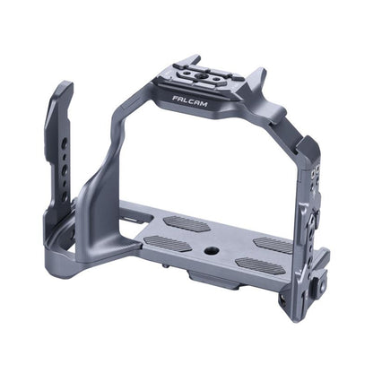 Falcam Quick Release Formfitting Camera Cage L-Bracket Bottom Plate Aluminum Alloy for Sony Alpha A7 A7S A7R A7C II A6700 and FX3 FX30 Mirrorless Cameras F22 F38 F50 QR Interface Mounts, Cold Shoe Mount, 1/4"-20 Threads & Wrist Strap Slots