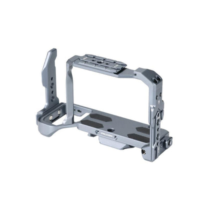 Falcam Quick Release Formfitting Camera Cage L-Bracket Bottom Plate Aluminum Alloy for Sony Alpha A7 A7S A7R A7C II A6700 and FX3 FX30 Mirrorless Cameras F22 F38 F50 QR Interface Mounts, Cold Shoe Mount, 1/4"-20 Threads & Wrist Strap Slots