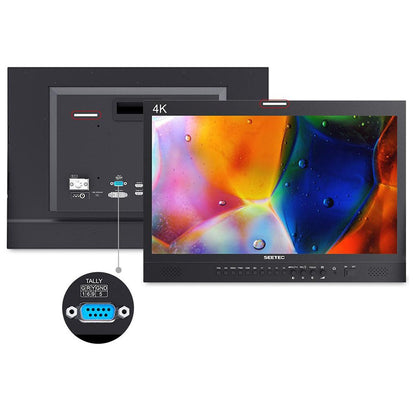 Feelworld SEETEC Full HD 21.5" Pro Broadcast IPS Wide View LCD Monitor 1920×1080 with Multiple Shooting and Panel Button Function, Color Calibration, 3G/HD/SD-SDI, 4K HDMI, Audio, Video, DVI Input for Film & Broadcasting | 4k215-9HSD-192
