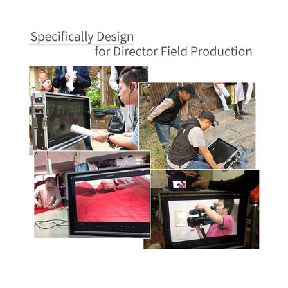 Feelworld SEETEC Full HD 17.3" Broadcast Carry-On LCD Monitor 1920×1080 with Color Calibration, 3G-SDI, 4K HDMI, Audio, Video, DVI Input, Multiple Shooting and Panel Button Function for Film & Broadcasting | P173-9HSD-CO