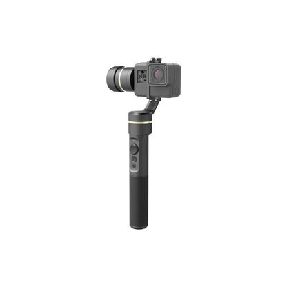 [CLEARANCE] FeiyuTech G5 Splashproof 3-Axis Action Camera Gimbal Stabilizer with Adjustable Clamp Camera Mount, 8-Hours of Battery Life, 360° Pan & 245° Tilt Angle for GoPro Hero, DJI Osmo Action, Ant4K, AEE, Garmin VIRB, or Similar Size Cameras