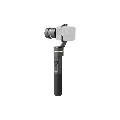 [CLEARANCE] FeiyuTech G5 Splashproof 3-Axis Action Camera Gimbal Stabilizer with Adjustable Clamp Camera Mount, 8-Hours of Battery Life, 360° Pan & 245° Tilt Angle for GoPro Hero, DJI Osmo Action, Ant4K, AEE, Garmin VIRB, or Similar Size Cameras