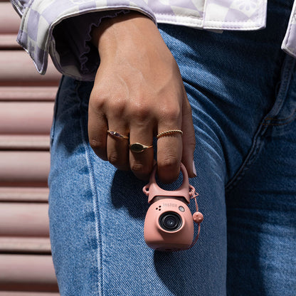 FUJIFILM Instax Pal Tiny Digital Camera with Wide-Angle Lens, 1/5-inch CMOS Sensor with Primary Color Filters, ISO 100-1600, Built-In Flash, Bluetooth Connectivity via Smartphone App, Internal Storage and microSD Card Slot