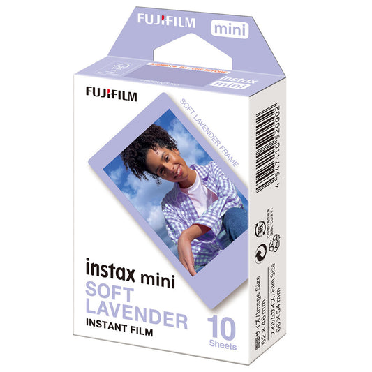 FUJIFILM Soft Lavander Instax Mini Film 10s Single Pack 10 Sheets for Instant Camera