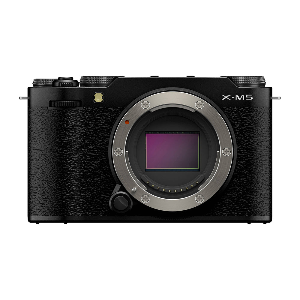 FUJIFILM X-M5 Body with XC 15-45mm f/3.5-5.6 OIS PZ FUJINON Autofocus Lens - Mirrorless Camera Kit | 26.1MP APS-C X-Trans 4 CMOS Sensor, X-Processor 5, 6.2K/30fps Video, AI-Driven Subject Detection & Digital Image Stabilization