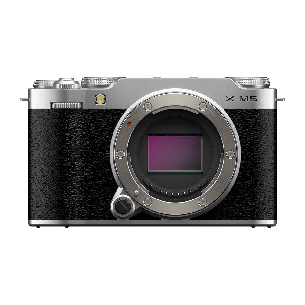 FUJIFILM X-M5 Body with XC 15-45mm f/3.5-5.6 OIS PZ FUJINON Autofocus Lens - Mirrorless Camera Kit | 26.1MP APS-C X-Trans 4 CMOS Sensor, X-Processor 5, 6.2K/30fps Video, AI-Driven Subject Detection & Digital Image Stabilization