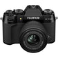 FUJIFILM X-T50 Body with XF 16-50mm f/2.8-4.8 R LM WR / XC 15-45mm f/3.5-5.6 OIS PZ Lens Mirrorless Camera 40.2MP APS-C X-Trans CMOS 5 HR Sensor X-Processor 5 7-Stop In-Body Image Stabilization Film Simulation Dial and Tilting LCD Screen