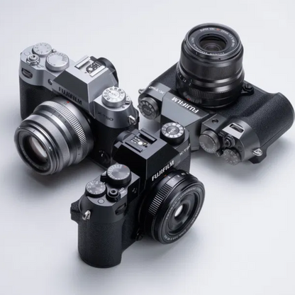 FUJIFILM X-T50 Body with XF 16-50mm f/2.8-4.8 R LM WR / XC 15-45mm f/3.5-5.6 OIS PZ Lens Mirrorless Camera 40.2MP APS-C X-Trans CMOS 5 HR Sensor X-Processor 5 7-Stop In-Body Image Stabilization Film Simulation Dial and Tilting LCD Screen