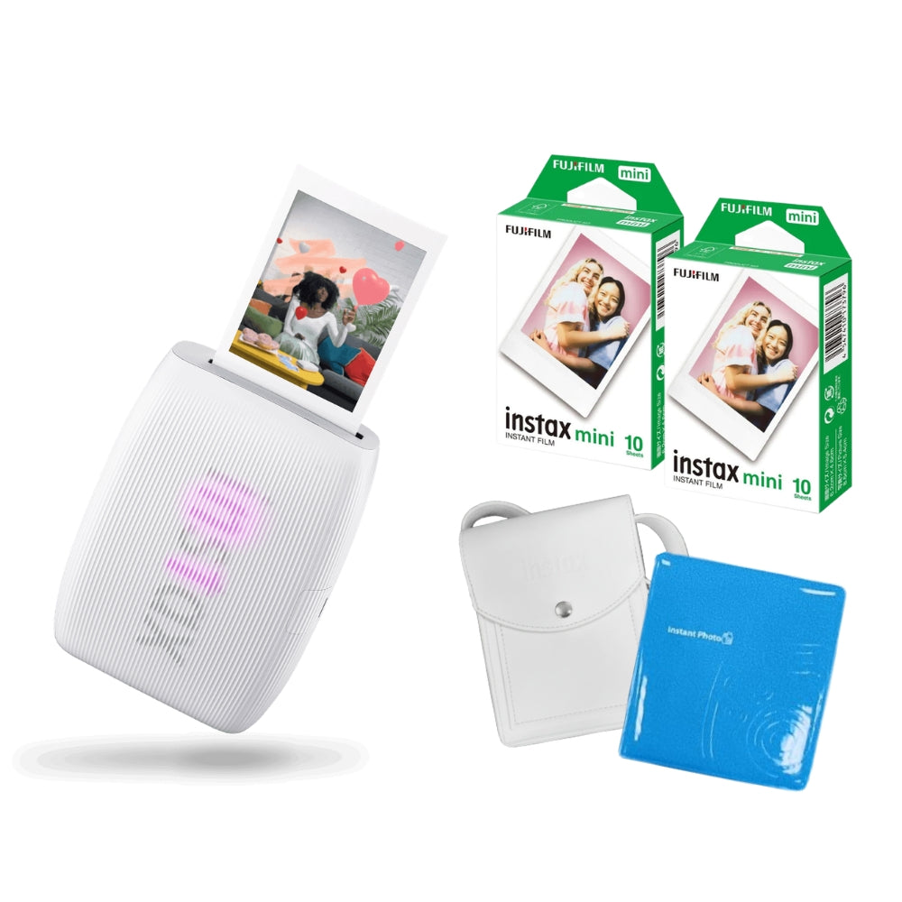 FUJIFILM Instax Mini Link 3 Smartphone Printer with 3D AR Effects, Remote Live View, Collage Mode, Easy Sharing, In-App Stickers & Frames, Tilt-to-Zoom, and iOS & Android Support