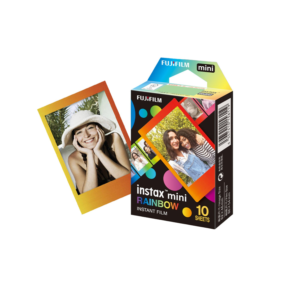 FUJIFILM Instax Mini Film Pack (10 Sheets) | Pastel Galaxy (NEW), Glossy, Soft Glitter, PhotoSlide, Sprinkles, Black, Sky Blue, Confetti, Comic, Pink Lemonade, Monochrome, Stripe, Stained Glass, Shiny Star, Rainbow, Macaron, Contact Sheet