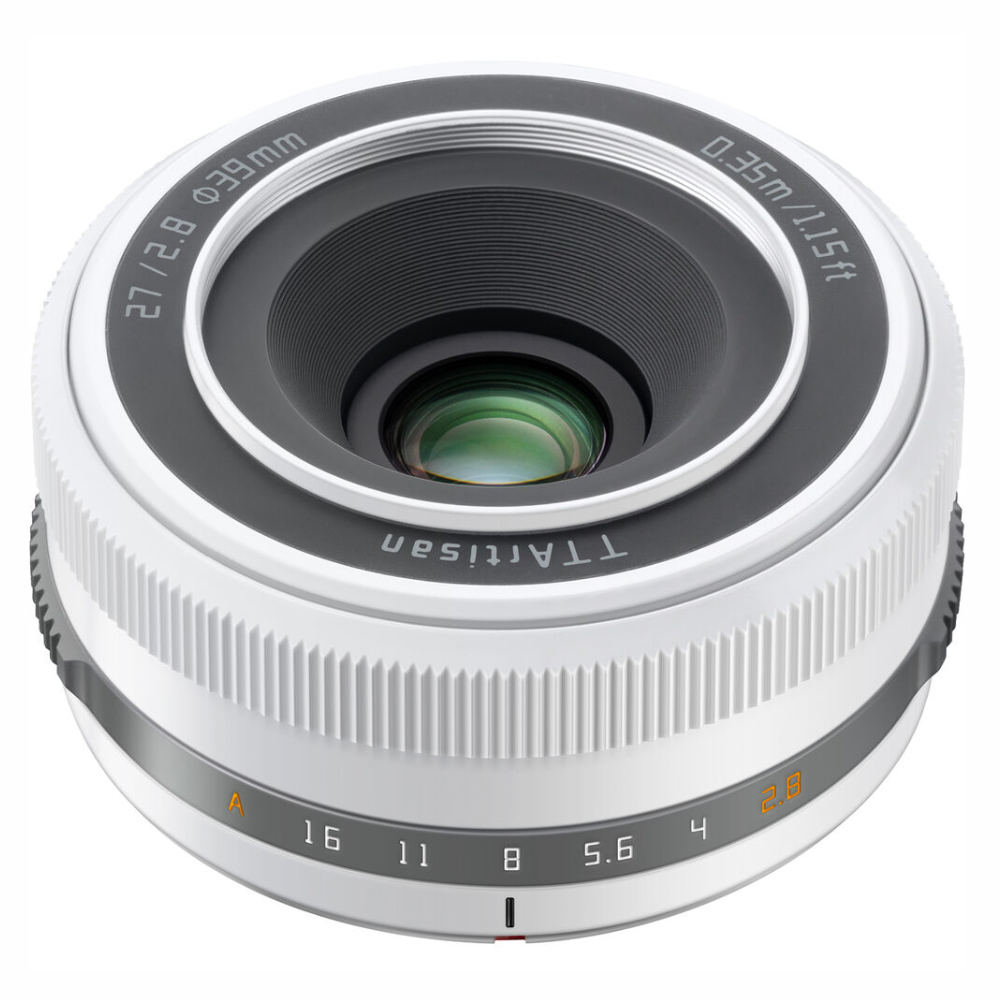 TTArtisan 27mm f/2.8 AF Autofocus APS-C Format FUJIFILM X Mount Portrait Pancake Prime Lens with STM Stepping AF Motor, 13.8" Focusing Distance and USB-C Port Firmware Upgrade for Photography | Black, Silver, Polar White