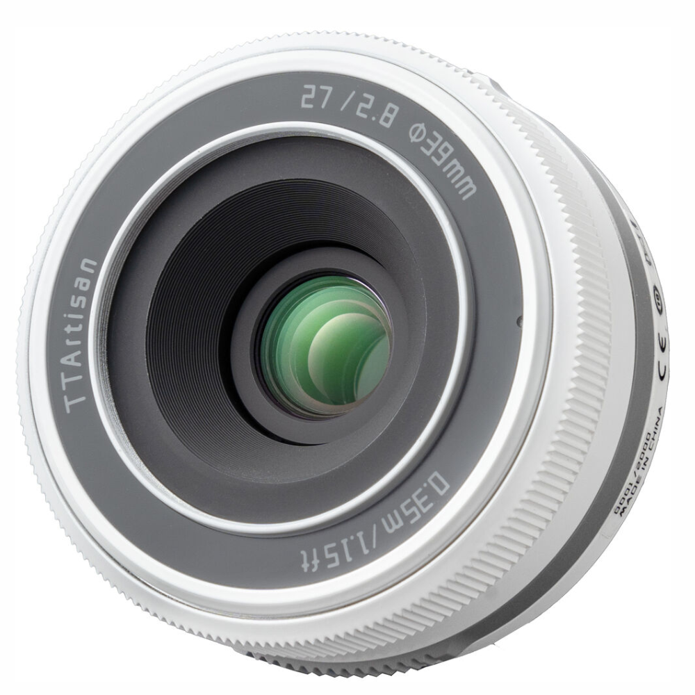TTArtisan 27mm f/2.8 AF Autofocus APS-C Format FUJIFILM X Mount Portrait Pancake Prime Lens with STM Stepping AF Motor, 13.8" Focusing Distance and USB-C Port Firmware Upgrade for Photography | Black, Silver, Polar White