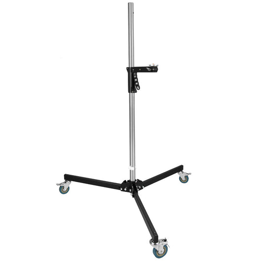 Godox 240FS Wheeled Light Stand with 240cm Max Height, Braking Caster Wheels, Sliding 1/4" Lamp Mount for Studio Photography Lighting