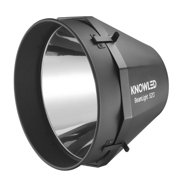 Godox KNOWLED BeamLight S20 Parallel Beam Hyper Reflector for MS60BI and MS60R LED Lights with Silver Interior and 5° Beam Angle for Lighting and Studio Equipment