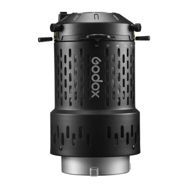 Godox BFP Flash Projection Attachment with 85mm Lens Kit for Bowens Mount Studio Flash Lights 360° Rotatable Design, EF-Mount, Gobo Set with Holder, Gel Frame, and Optiol Purchase of 48mm / 65mm / 150mm Projection Lenses