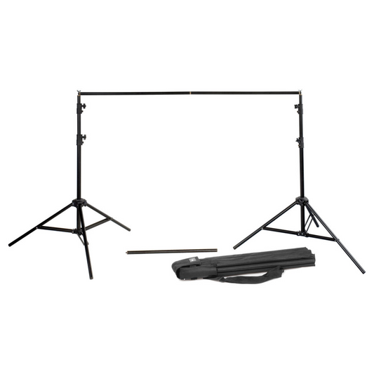 Godox BS04 Background Stand Kit Set with Aluminum Stands, Crossbar & Carrying Bag, Compatible with Any Backdrop, 8.5 Feet Maximum Height for Home Photography, Professional Studio Equipment